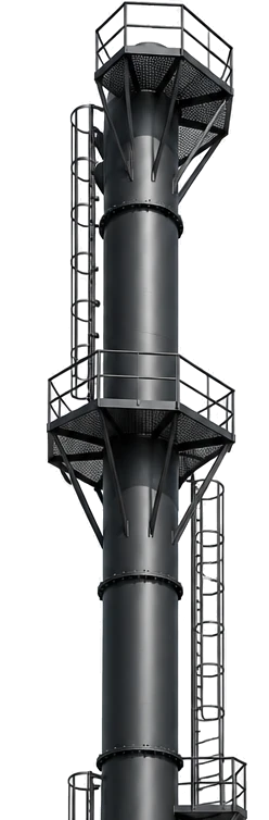 Industrial Chimney Stack — Thermal Engitech product render